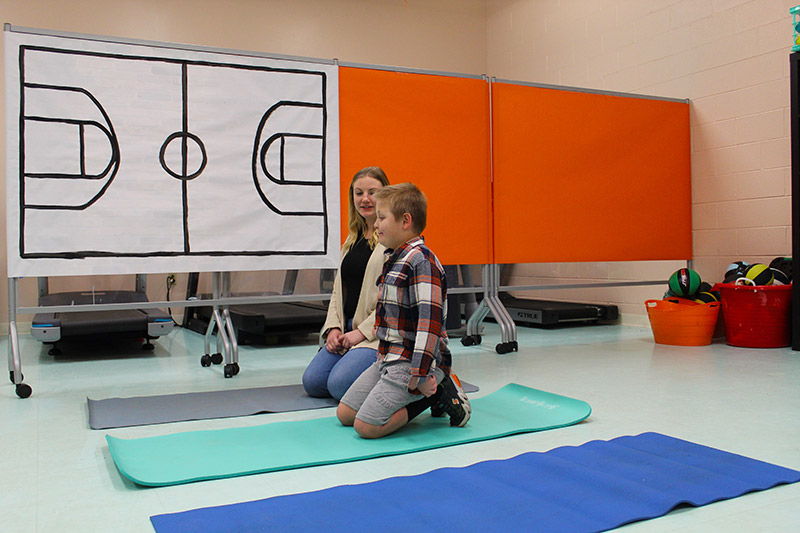 Student Doing Yoga for Physical Therapy