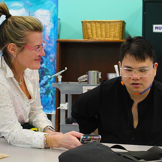 Meliora Academy Student and Teacher