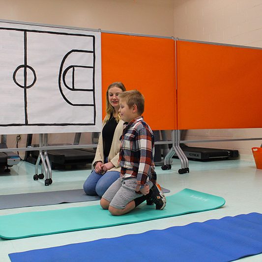 Student Doing Yoga for Physical Therapy